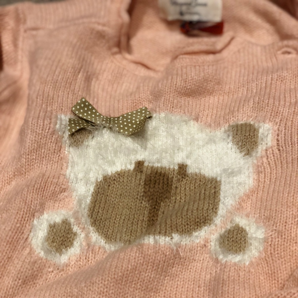 Sweet mayoral sweater with Adorable Pink Knitted Sweater with Bear 🐻 size 3